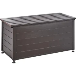 CAMPALTO - Kussenbox - Donkerbruin - 123 x 60 cm - Aluminium