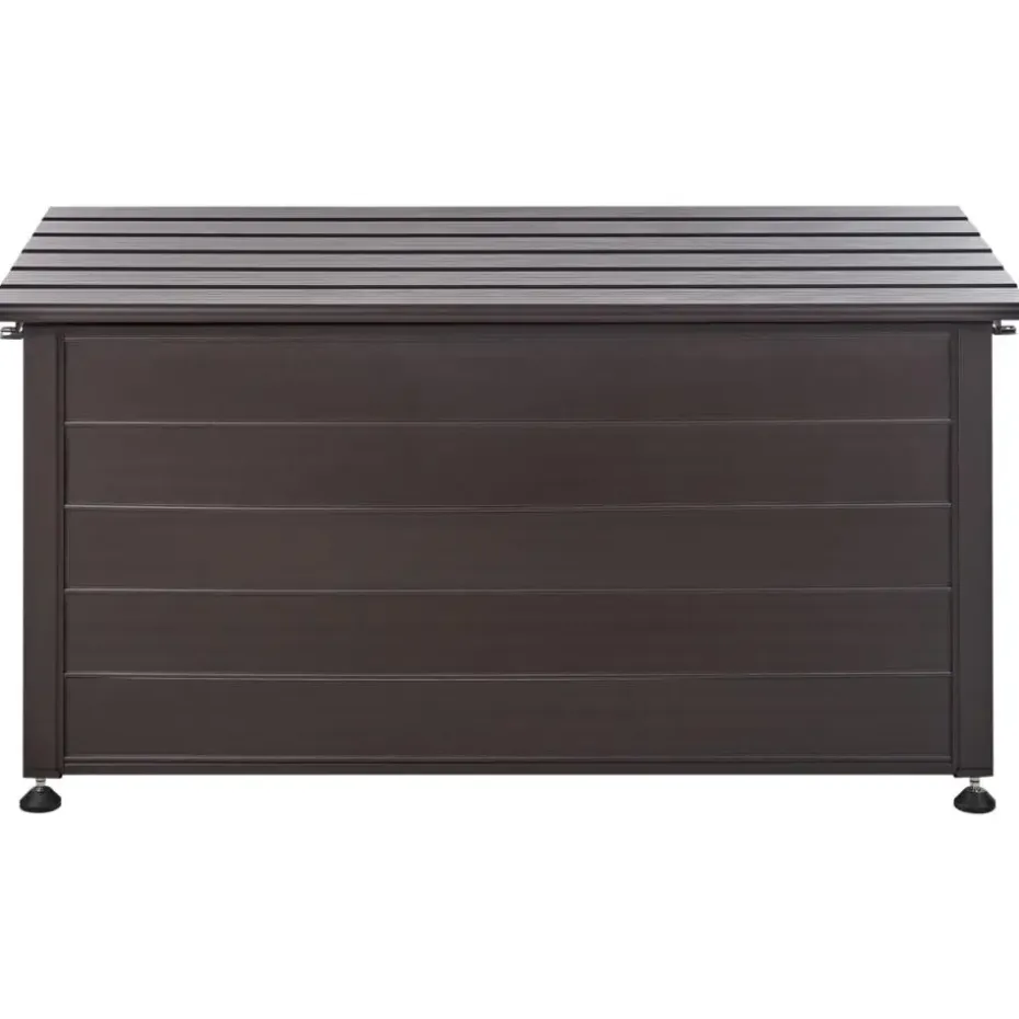 CAMPALTO - Kussenbox - Donkerbruin - 123 x 60 cm - Aluminium