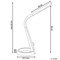 CANOPUS - Bureaulamp LED - Zilver - Synthetisch materiaal
