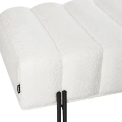 CAREY - Bankje - Gebroken wit - Polyester