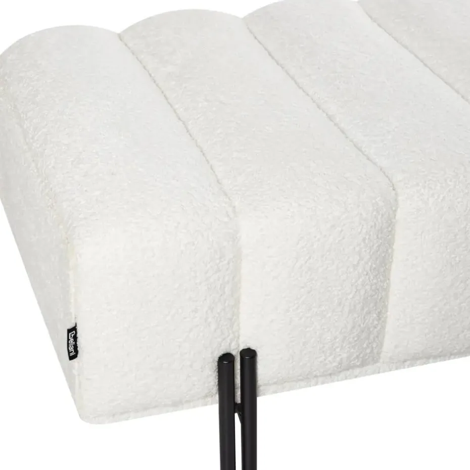 CAREY - Bankje - Gebroken wit - Polyester