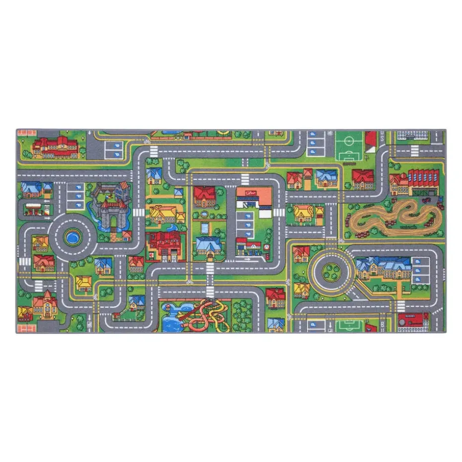 Carpet Studio Playcity Speelkleed - Meerkleurig - 95x200cm