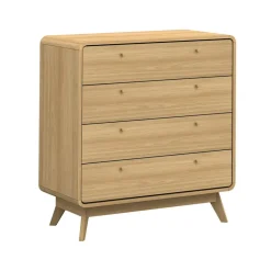 Cassie - Commode met 4 laden in eikenlook