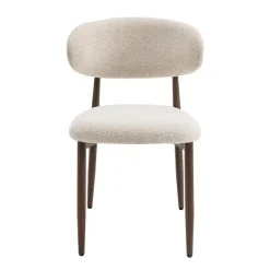 Celia Eetkamerstoelen Set van 2 - Beige Walnoot