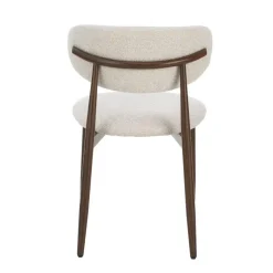 Celia Eetkamerstoelen Set van 4 Beige Walnoot