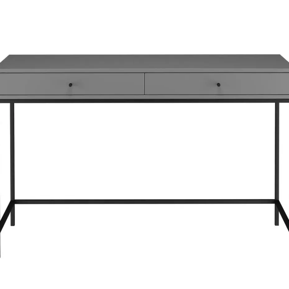 Celine - Bureau met 2 laden in grijs MDF