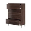 Celine - Commode met 4 laden in walnoot spaanplaat