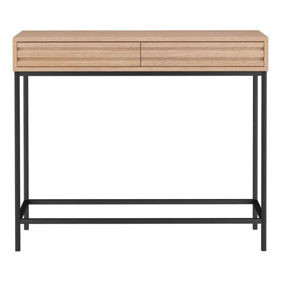 Celine - Consoletafel met 2 laden eiken spaanplaat