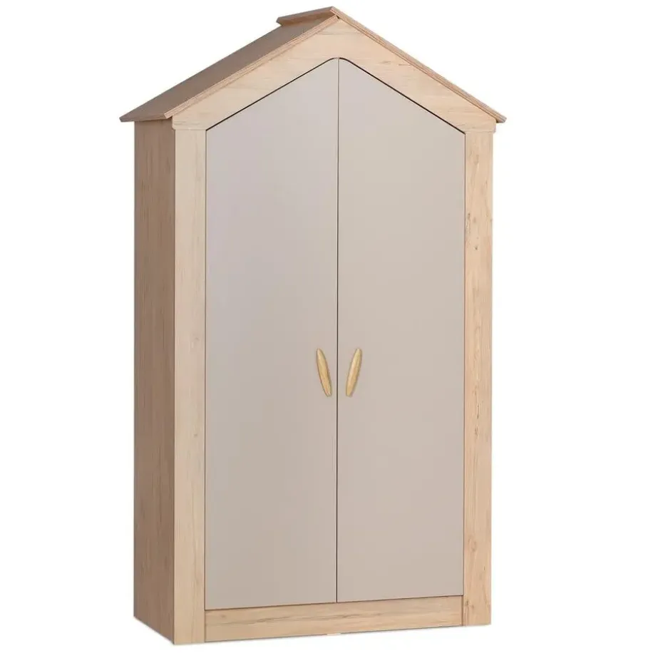 Cento 2-deurs kledingkast huisje kinderkamer