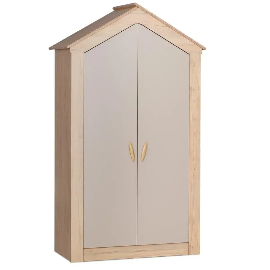 Cento 2-deurs kledingkast huisje kinderkamer