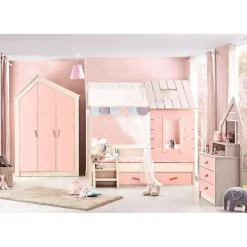 Cento Pink bedhuisje kinderbed meisjeskamer 200 x 90 cm