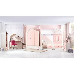 Cento Pink stapelbed bedhuisje meisjeskamer 200x90 - 200x100 cm