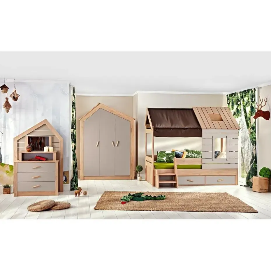 Cento stapelbed bedhuisje kinderkamer 200x90 - 200x100 cm