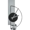 CEVINS - Wandklok - Lichtgrijs - Staal