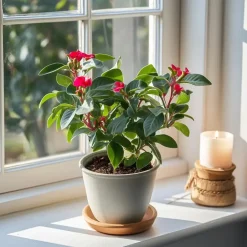 Christusdoorn - Euphorbia 'Milii' - Hoogte 25-35cm - ⌀13cm