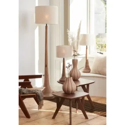 Cilinder Lampenkap Breska - Parel Wit - Ø40x30cm