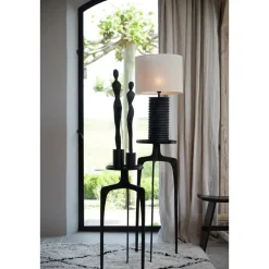 Cilinder Lampenkap Breska - Parel Wit - Ø40x30cm