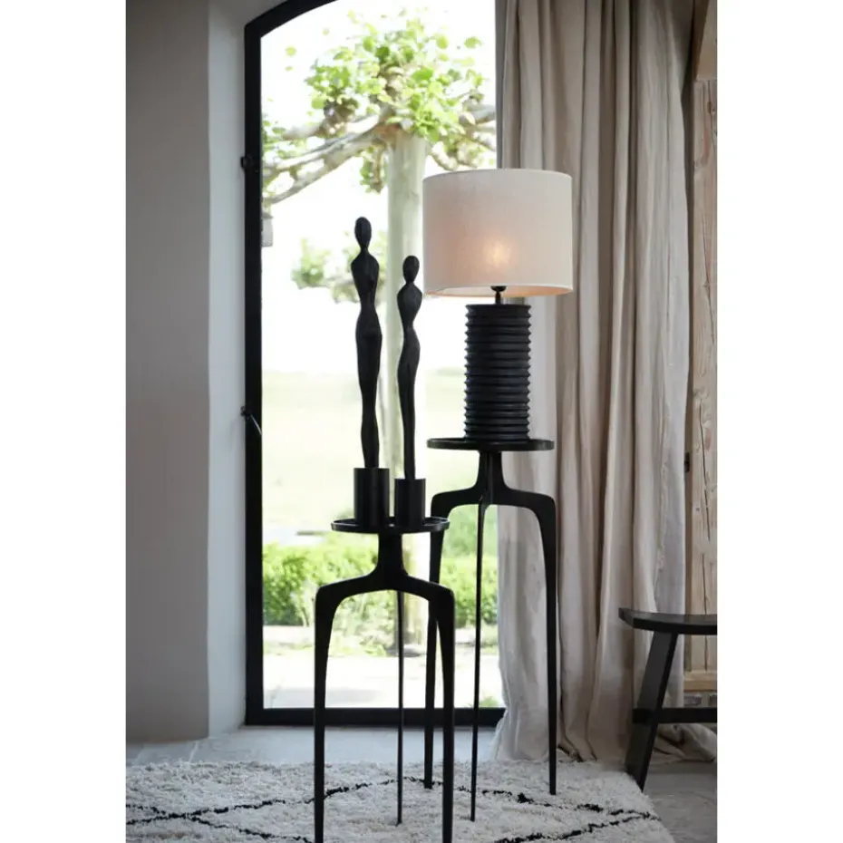 Cilinder Lampenkap Breska - Parel Wit - Ø40x30cm