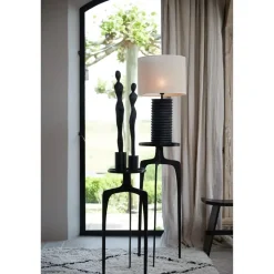 Cilinder Lampenkap Breska - Parel Wit - Ø40x30cm