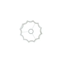 Cilinder lampenkap Disli - Wit - Ø24cm