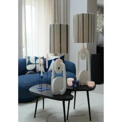 Cilinder lampenkap Medan - Crème - Ø25cm