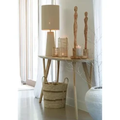 Cilinder lampenkap Medan - Beige - 30x30x40cm