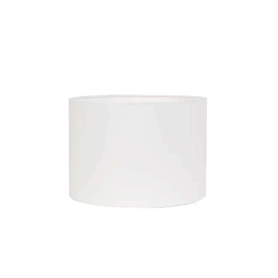Cilinder Lampenkap Polycotton - Wit - Ø30x21cm