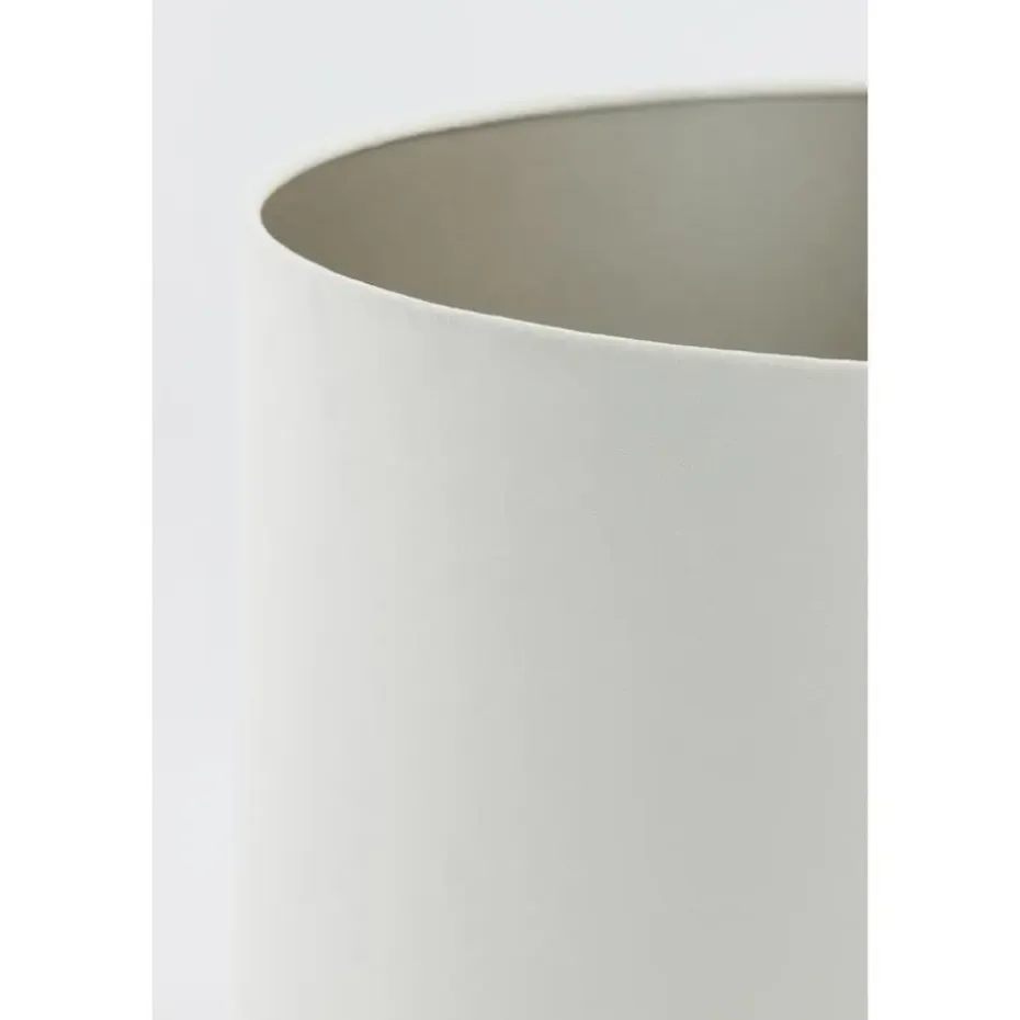 Cilinder Lampenkap Velours - Wit - Ø40x30cm
