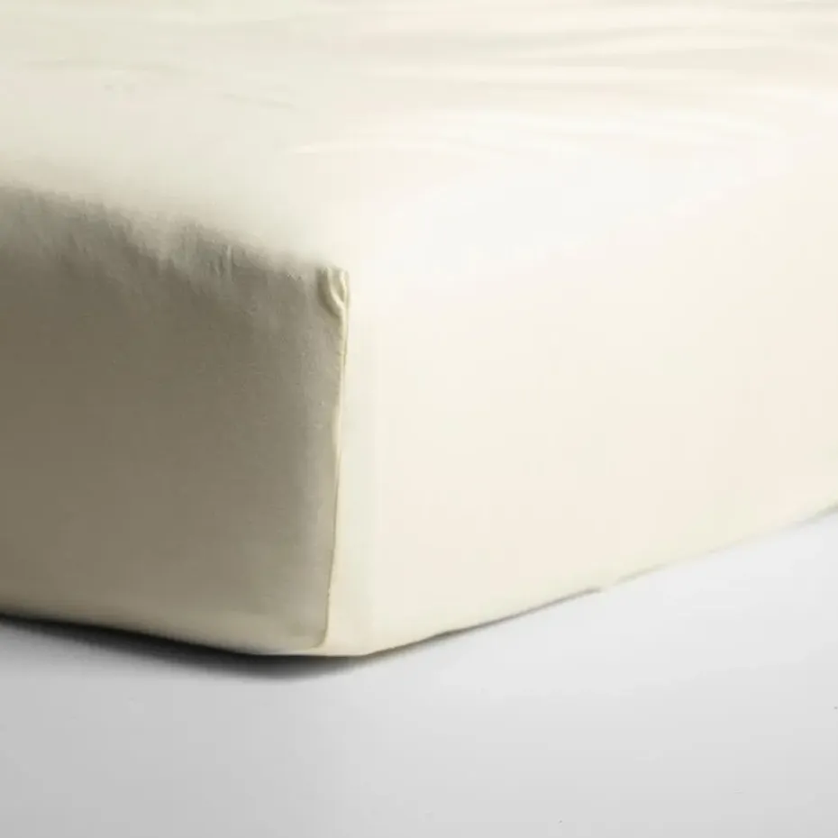 Cinderella - Hoeslaken (tot 25 cm) - Double Jersey - 180x220 & 200x200 - Ivory