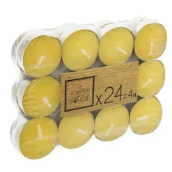 Citronella geur theelichtjes - Citrusgeur - 24x stuks