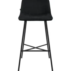 CLP Barkruk Altona zwart Frame - Fluweel - zwart