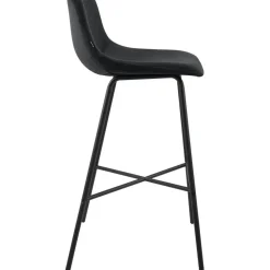 CLP Barkruk Altona zwart Frame - Fluweel - zwart