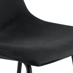 CLP Barkruk Altona zwart Frame - Fluweel - zwart