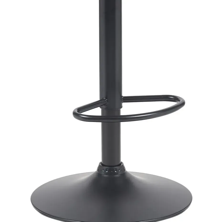 CLP Barkruk Beverley zwart Frame - Metaal - walnoot/zwart