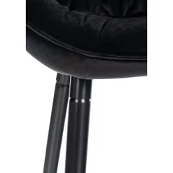 CLP Barkruk Gibson Fluweel - zwart