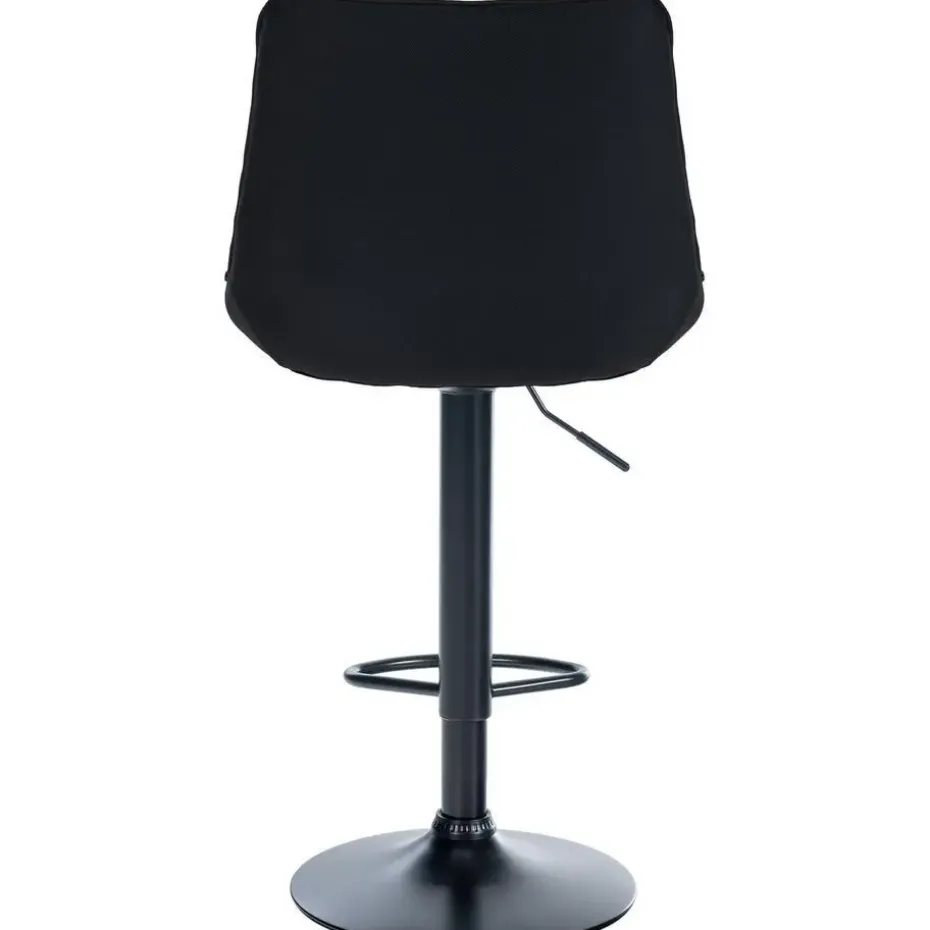 CLP Barkruk Toni zwart Frame - Stof - zwart