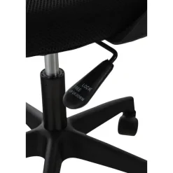 CLP Bureaustoel Auburn zwart Frame - Microfiber - blauw