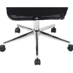 CLP Bureaustoel Korba chroom Frame - Microfiber - zwart