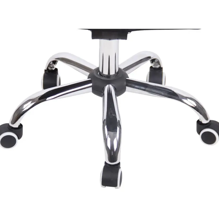 CLP Bureaustoel Terni chroom Frame - Stof - zwart