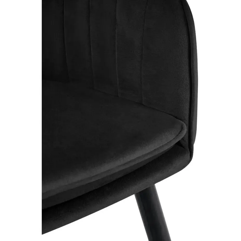 CLP Eetkamerstoel Cheryl zwart Frame - Metaal - zwart