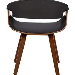 CLP Eetkamerstoel Foley walnoot Frame - Stof - walnoot/zwart