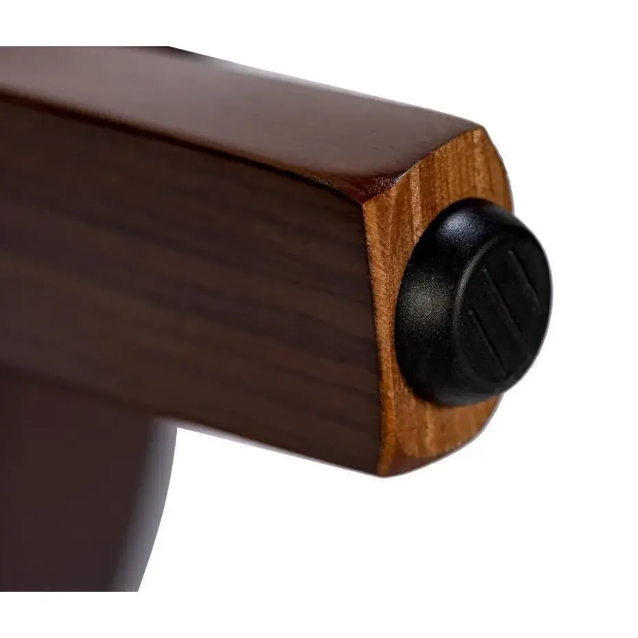 CLP Eetkamerstoel Foley walnoot Frame - Stof - walnoot/grijs