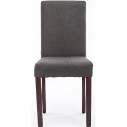 CLP Eetkamerstoel Ina cappuccino Frame - Stof - donkergrijs