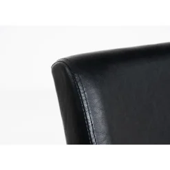 CLP Eetkamerstoel Ina zwart Frame - Kunstleer - zwart
