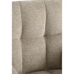 CLP Eetkamerstoel Jonah zwart Frame - Stof - taupe