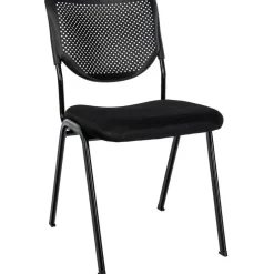 CLP Eetkamerstoel Kaber zwart Frame - Stof - zwart/zwart
