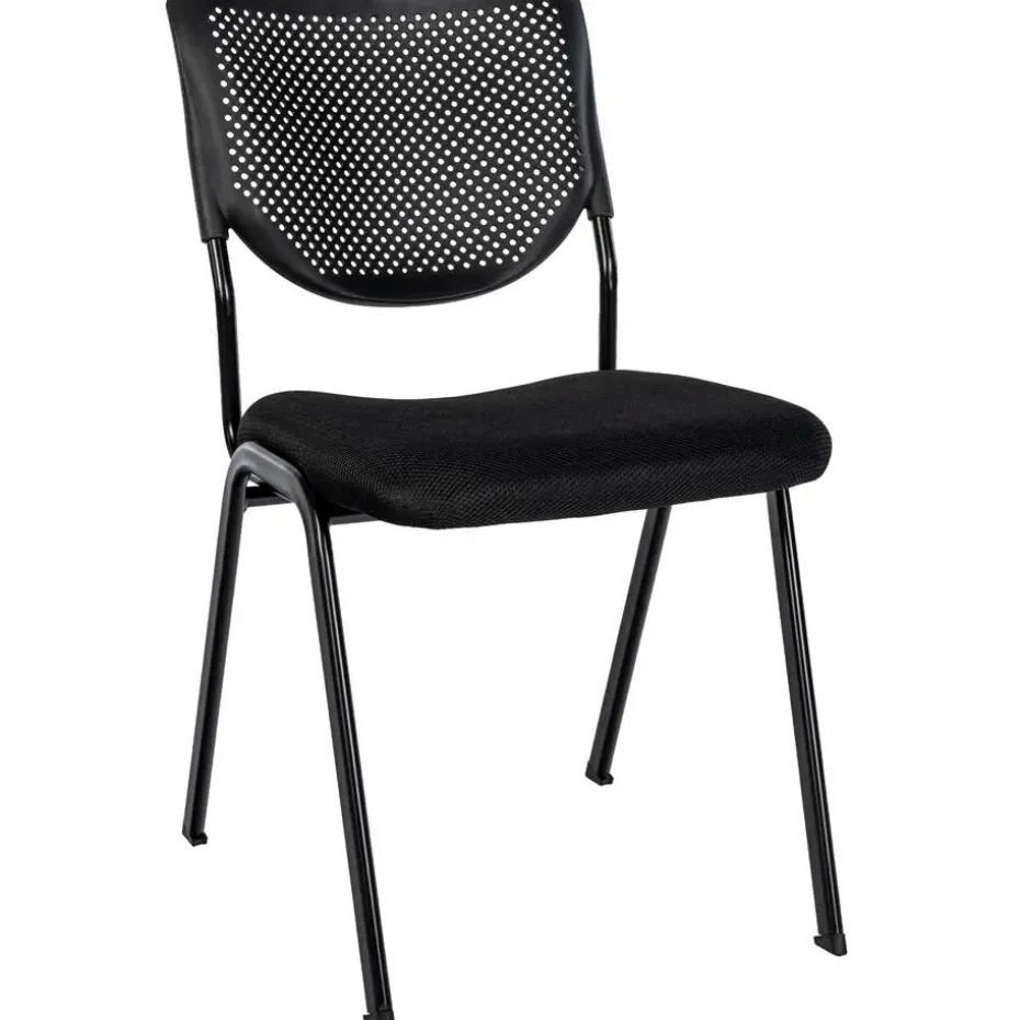 CLP Eetkamerstoel Kaber zwart Frame - Stof - zwart/zwart