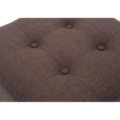 CLP Hocker Pharao antiek licht Frame - Stof - bruin