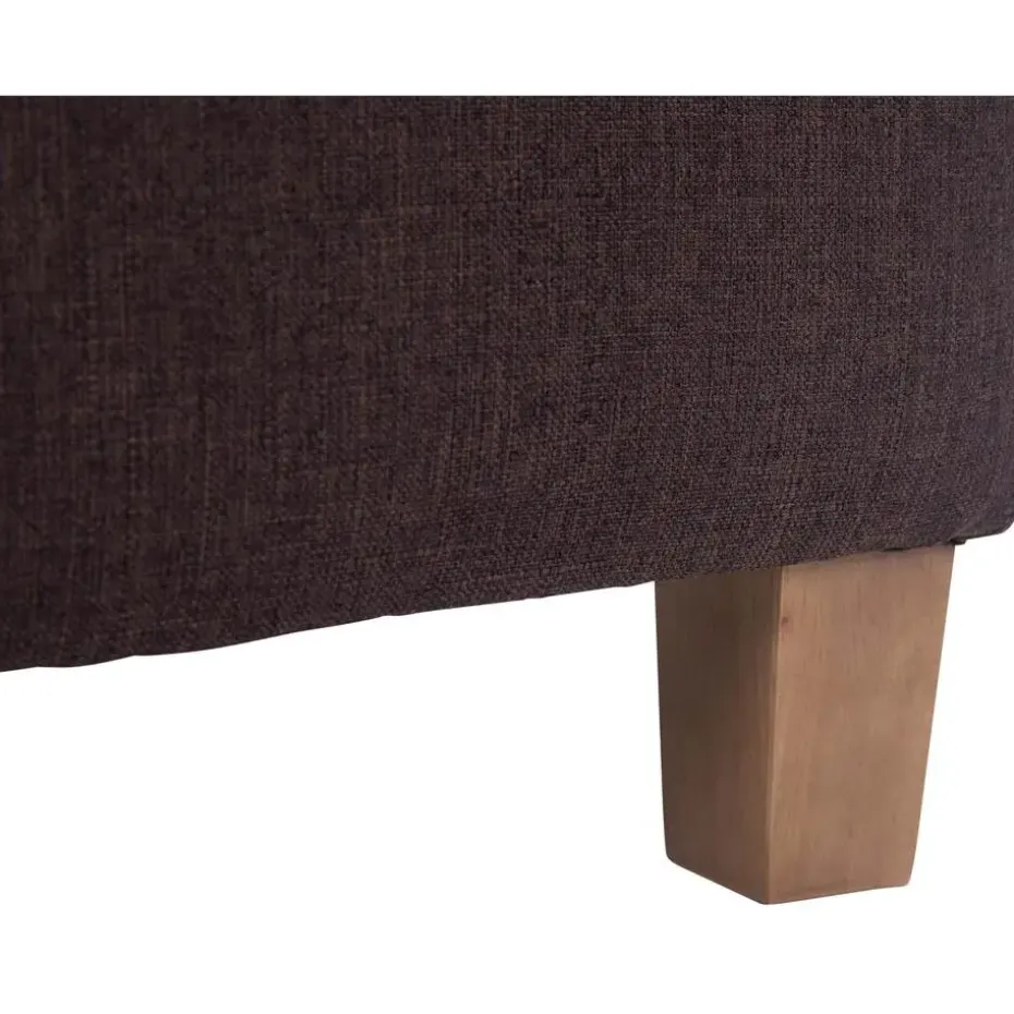 CLP Hocker Pharao antiek licht Frame - Stof - bruin
