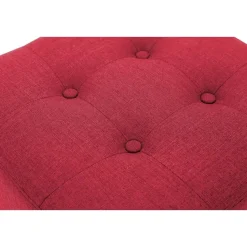 CLP Hocker Pharao antiek licht Frame - Stof - rood